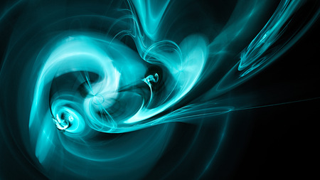 Colored smoke. Spiral Nebula space. Abstract image. Fractal Wallpaper on your desktop. Digital artwork for creative graphic design. Format 16: 9 widescreen monitors.の写真素材