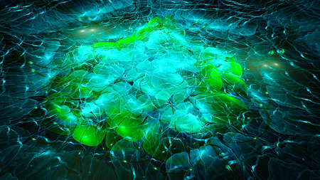 Abstract image. Alien mystical flower.の写真素材
