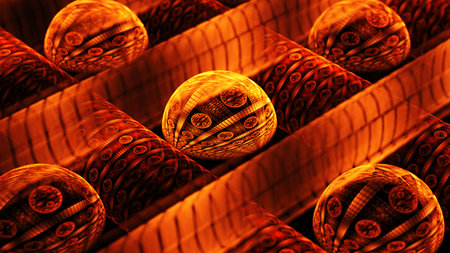 Fractal crystal balls.の写真素材