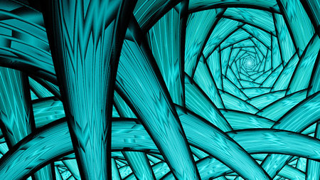 Endless tunnel. Plant roots.の写真素材