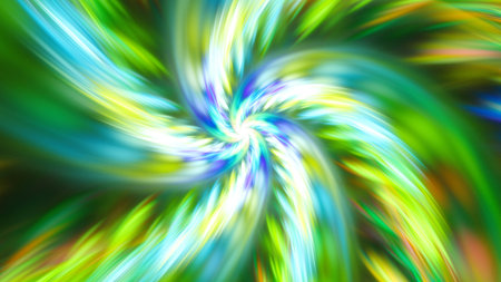 Exotic flower. Dance bright spiral.の写真素材