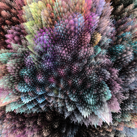 Bush grown crystals. Corals close up view.の写真素材