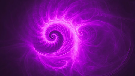 Space snail. Spiral Galaxy. 3D surreal illustration. Sacred geometry. Mysterious psychedelic...