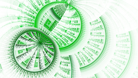 3D surreal illustration. Sacred geometry. Mysterious psychedelic relaxation pattern. Fractal abstract texture. Digital artwork graphic astrology magicの写真素材