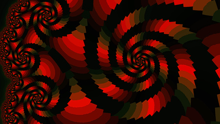 Spiral. Colored patterns. 3D surreal illustration. Sacred geometry. Mysterious psychedelic relaxation pattern. Fractal abstract texture. Digital artwork graphic astrology magicの写真素材