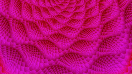 Scales. Patterns on fabric. Openwork crochet. 3D surreal illustration. Sacred geometry. Mysterious...