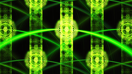 3D surreal illustration. Sacred geometry. Mysterious psychedelic relaxation pattern. Fractal...
