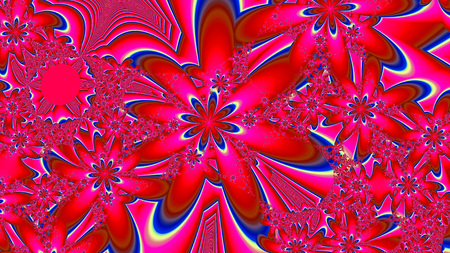 3D surreal illustration. Sacred geometry. Mysterious psychedelic relaxation pattern. Fractal abstract texture. Digital artwork graphic astrology magicの写真素材