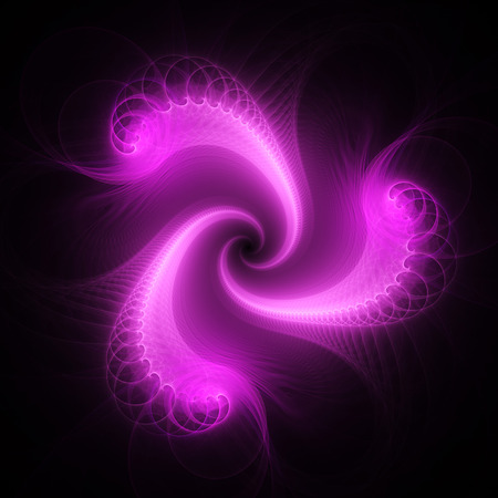 3D surreal illustration. Sacred geometry. Mysterious psychedelic relaxation pattern. Fractal abstract texture. Digital artwork graphic astrology magicの写真素材