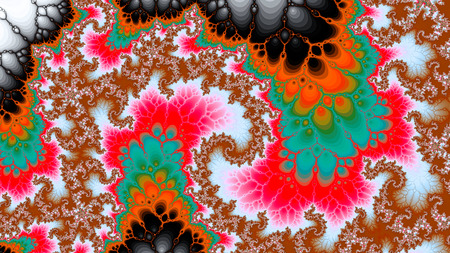 3D surreal illustration. Sacred geometry. Mysterious psychedelic relaxation pattern. Fractal abstract texture. Digital artwork graphic astrology magicの写真素材