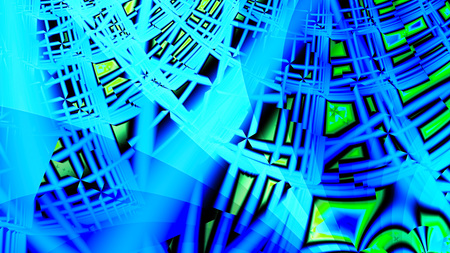 3D surreal illustration. Sacred geometry. Mysterious psychedelic relaxation pattern. Fractal abstract texture. Digital artwork graphic astrology magicの写真素材