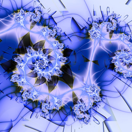 3D surreal illustration. Sacred geometry. Mysterious psychedelic relaxation pattern. Fractal abstract texture. Digital artwork graphic astrology magicの写真素材