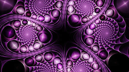 3D surreal illustration. Sacred geometry. Mysterious psychedelic relaxation pattern. Fractal abstract texture. Digital artwork graphic astrology magicの写真素材