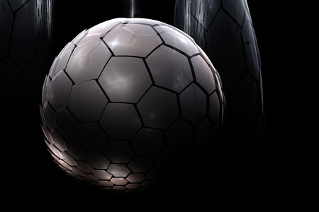 3D Abstract fractal background. Design element for flyer, brochure, web, advertisements, and other graphic designer works. Digital collage. Raster clip artの写真素材