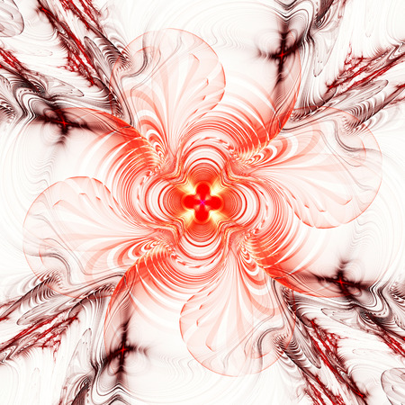 Abstract fractal art background illustration space geometry. Background consists fractal multicolor texture and suitable for use in projects imagination, creativity and design.の写真素材