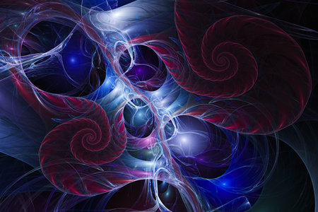 Abstract fantasy ornament pattern. Creative fractal design for greeting cards or t-shirts