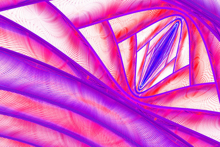 Abstract fractal art background illustration space geometry. Background consists fractal multicolor texture and suitable for use in projects imagination, creativity and design.の写真素材