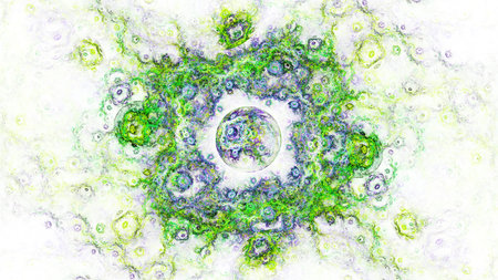 Abstract fantasy ornament pattern. Creative fractal design for greeting cards or t-shirts