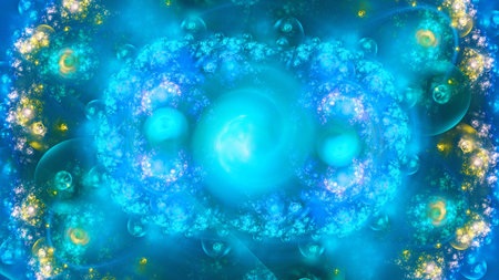 3D Abstract fractal background. Design element for flyer, brochure, web, advertisements, and other...