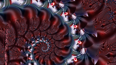 Abstract fractal art background illustration space geometry. Background consists of fractal...