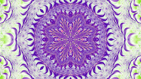 Abstract fractal art background illustration space geometry. Background consists of fractal multicolor texture and suitable for use in projects imagination, creativity and design.の写真素材