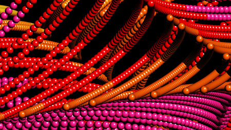 Abstract fractal art background illustration space geometry. Background consists of fractal...