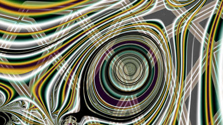 Abstract fractal shapes. Fantasy colorful chaotic fractal texture. 3D rendering illustration pattern.の写真素材