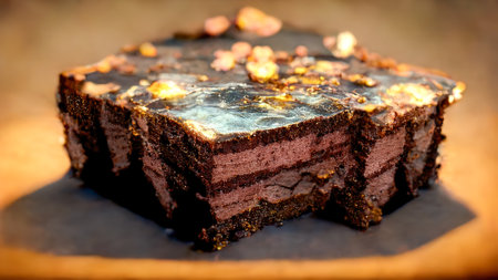 Appetizing sweet cupcake.Sweet diet.Warm soft lighting.Vintage tones.Digital art.3d render.の写真素材