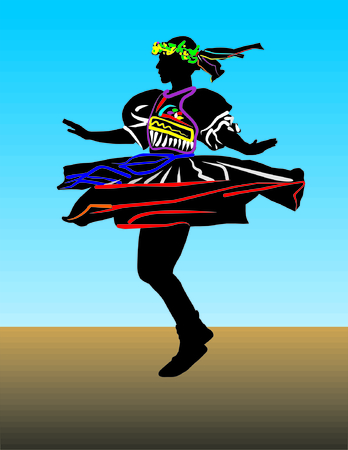 dance girlのイラスト素材