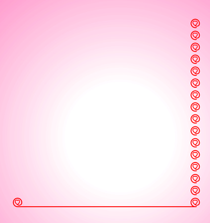 Pink Valentine Greetingのイラスト素材