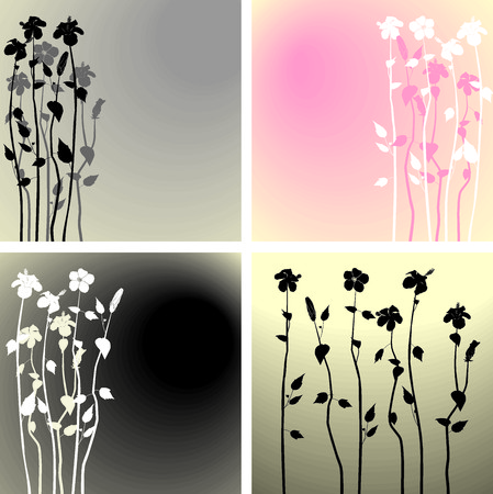 Composition flowers,creative design  flowers hibiscusのイラスト素材