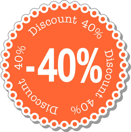 illustration stickers for forty percent discount 