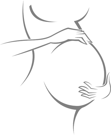 Pregnant womanのイラスト素材