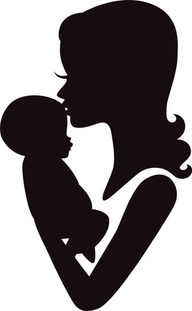 Woman and babyのイラスト素材