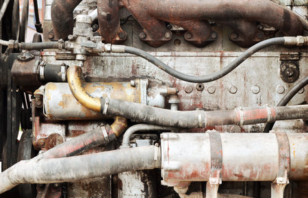 Old truck engine