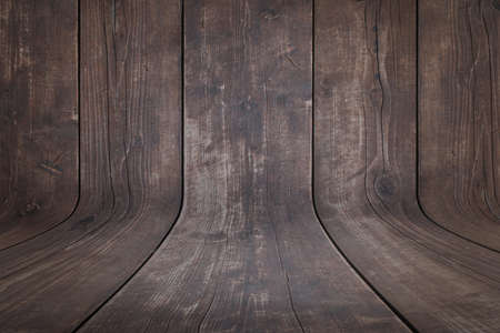 Dark rough curved wooden texture for product or design presentationの写真素材