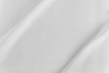 Clean white flag with waves and copy space in the middleの写真素材