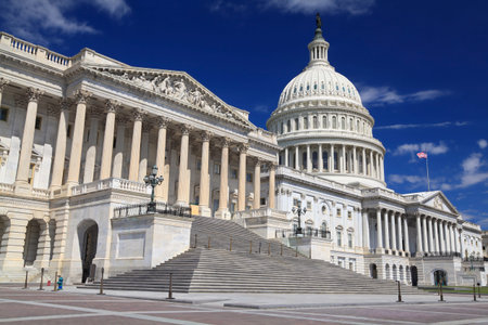 The eastern facade of the US Capitol Building Washington DC