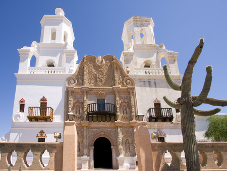 Mission San Xavier Del Bac, Tucsonのeditorial素材