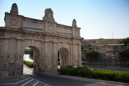 Ancient historical island Malta. Medieval old townの写真素材