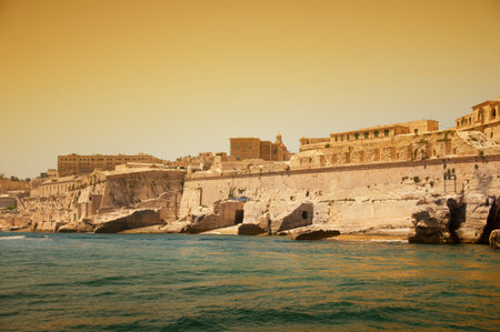 Ancient historical island Malta. Medieval old town