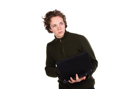 Young attractive student. Business School.