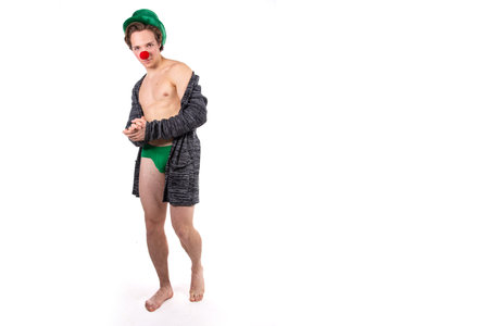 Young funny guy. Birthday Clown.