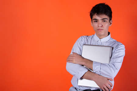 Job and business. Attractive man is thinking.の写真素材