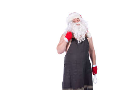 Santa Claus is preparing dinner.の写真素材