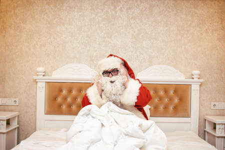 Young funny Santa Claus.の写真素材