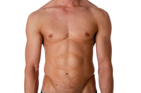 Fitness and healthy lifestyle. Handsome man.の写真素材