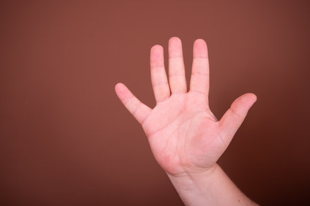 Diet and weight problem. A man with a big belly.の写真素材