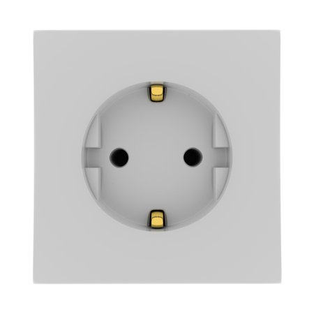 electric entrance of appliances (isolated background)