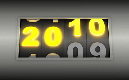 Abstract new year (done in 3d, isolated)  